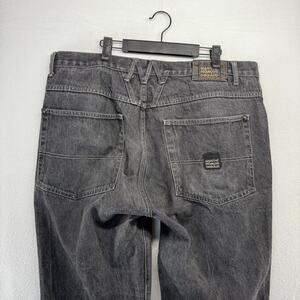 Vintage Girbaud Jeans Men's 40 Black Roll Twist Relaxed Faded Baggy Loose y2k